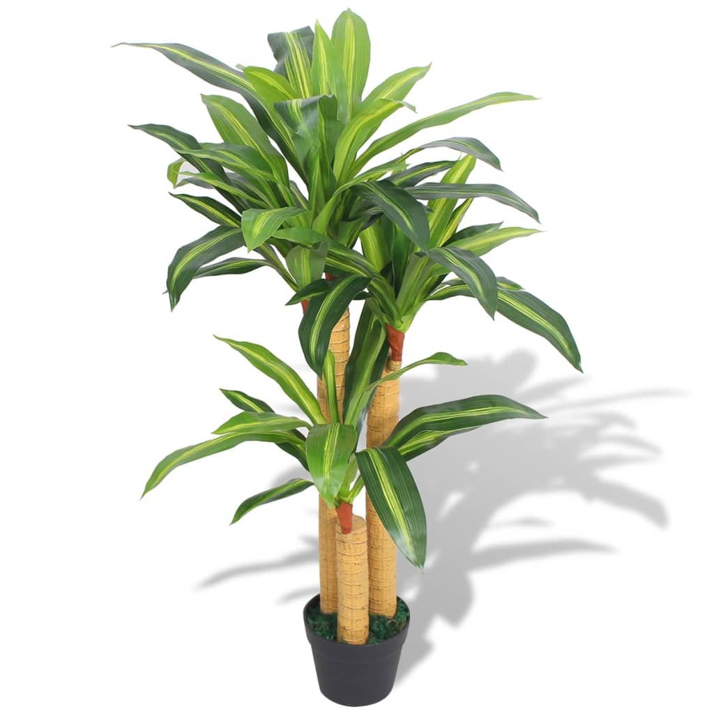 vidaXL Dirbtinė Dracena su vazonu, 100 cm, žalia